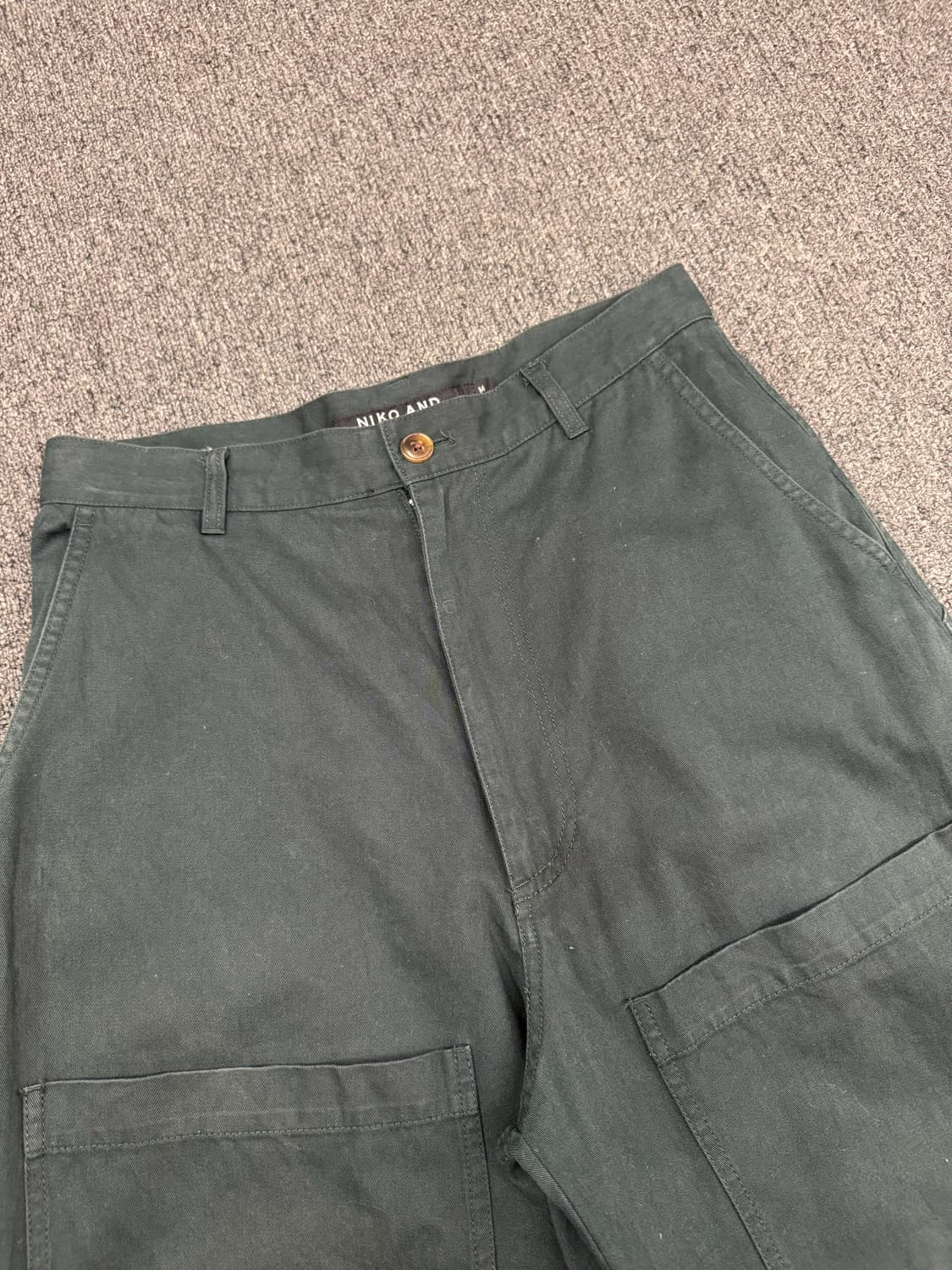 M)Niko And 빈티지 더블니 코튼 팬츠 상품이미지2