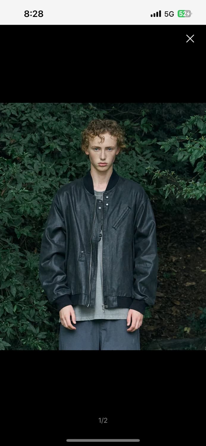 노운 (noun) vintage suede blouson (black) 상품이미지1