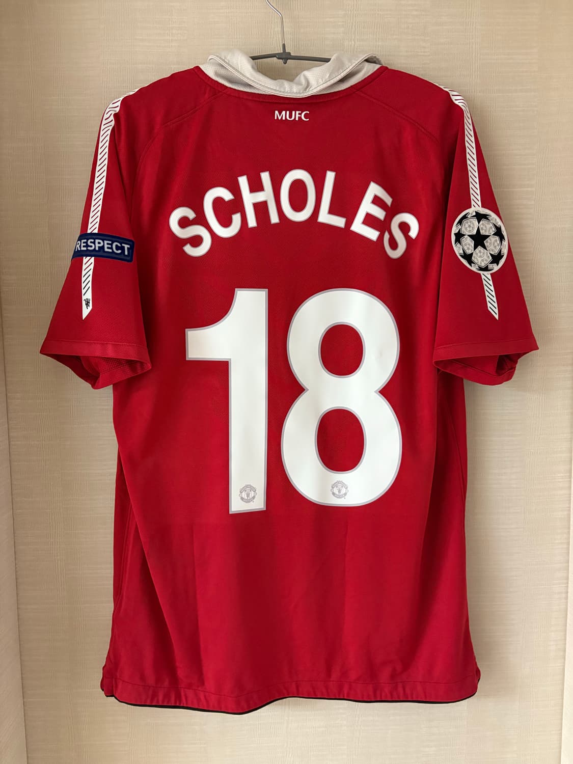 10-11 맨체스터유나이티드 홈 스콜스 유니폼 정품 상품이미지1