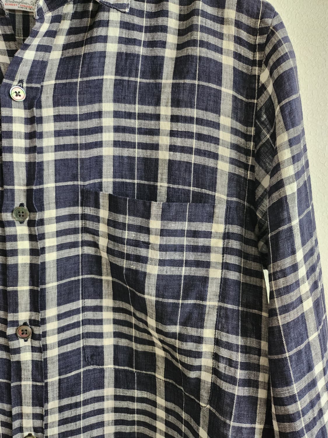 DKNY 린넨체크셔츠 (S 상품이미지5