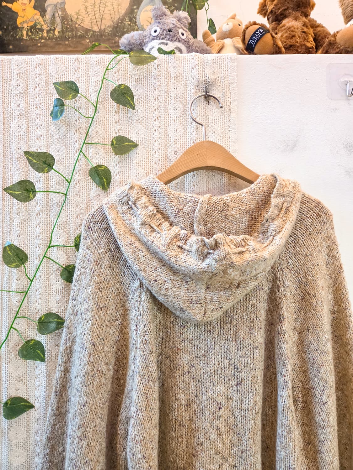 케이프핏 밑단 태슬 보카시 가디건 상품이미지6