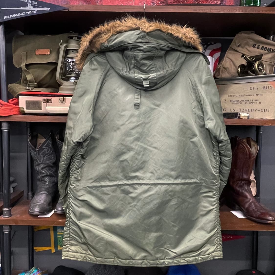 알파 인더스트리 N3B 퍼 후드 야상 자켓 밀리터리 오리지널 상품이미지2