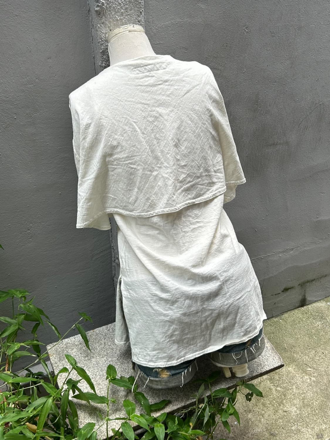 일본빈티지 캐피탈 판초 코튼 단추 변형셔츠  상품이미지9