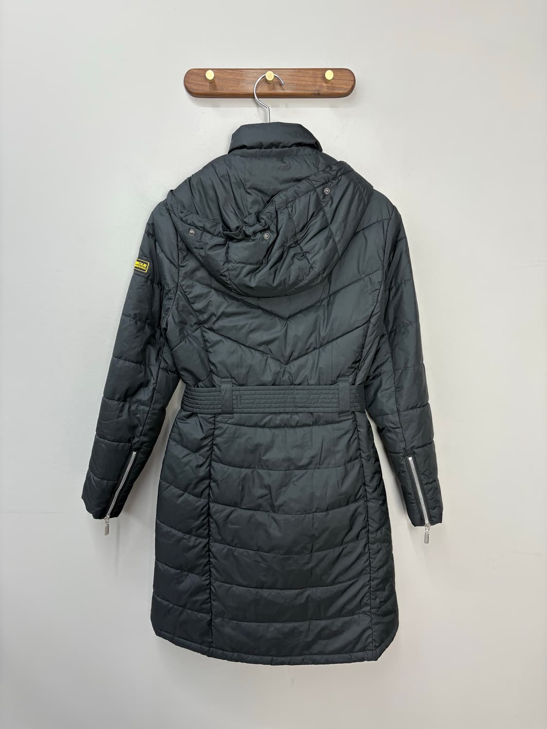 바버 퀄팅 벨트 롱패딩 A3000 상품이미지7