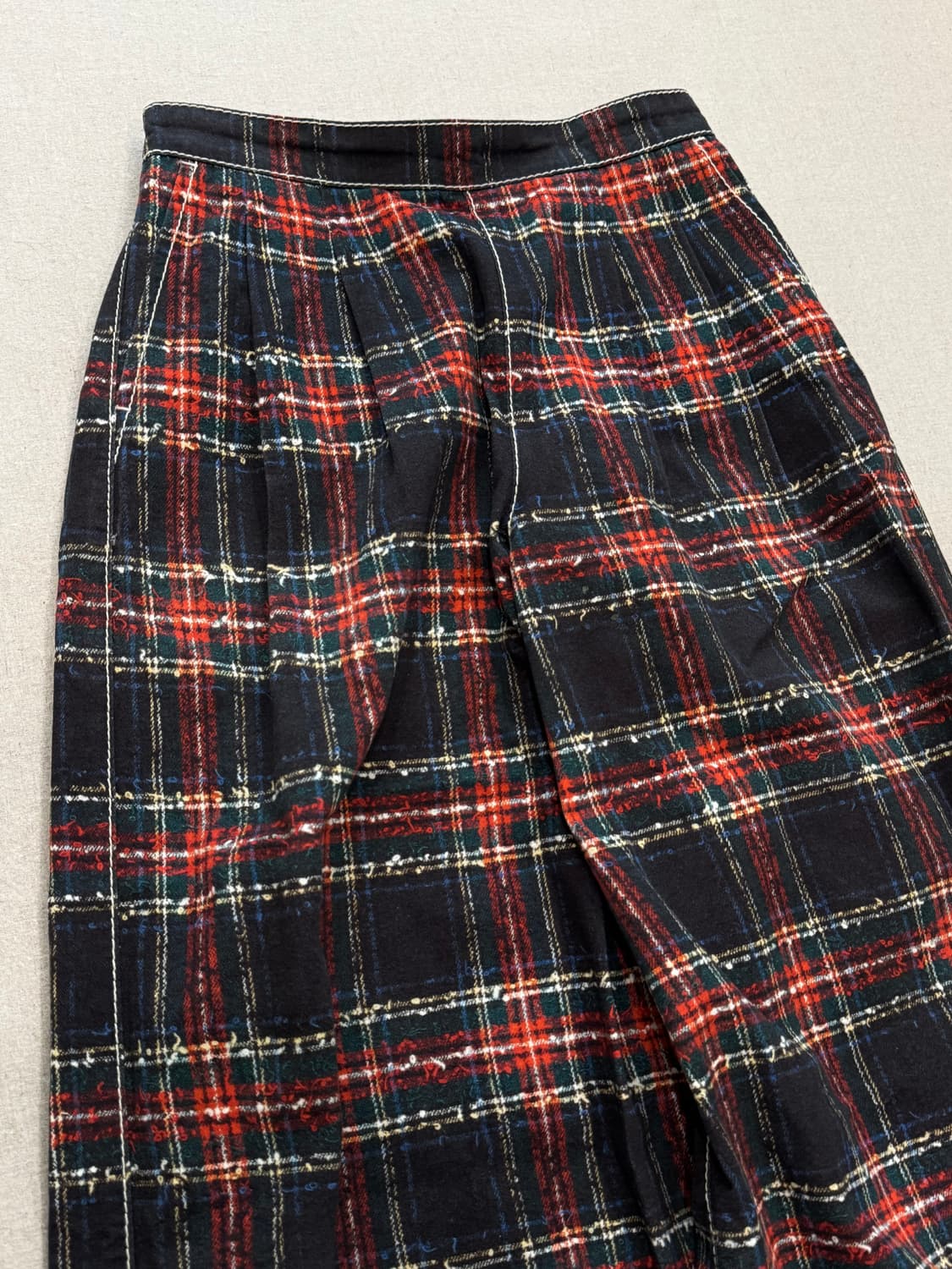 꼼데가르송 19aw 타탄 체크 와이드 큐롯 팬츠 상품이미지3