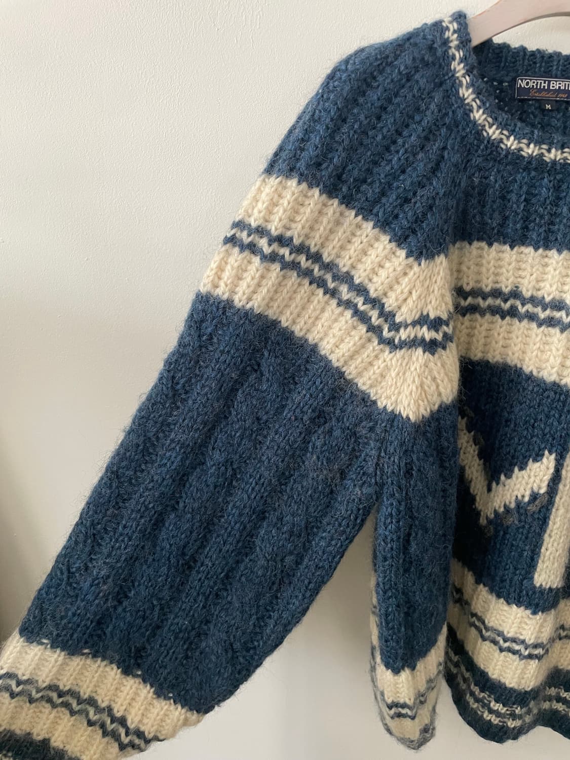 vintage M heavy wool knit 상품이미지4