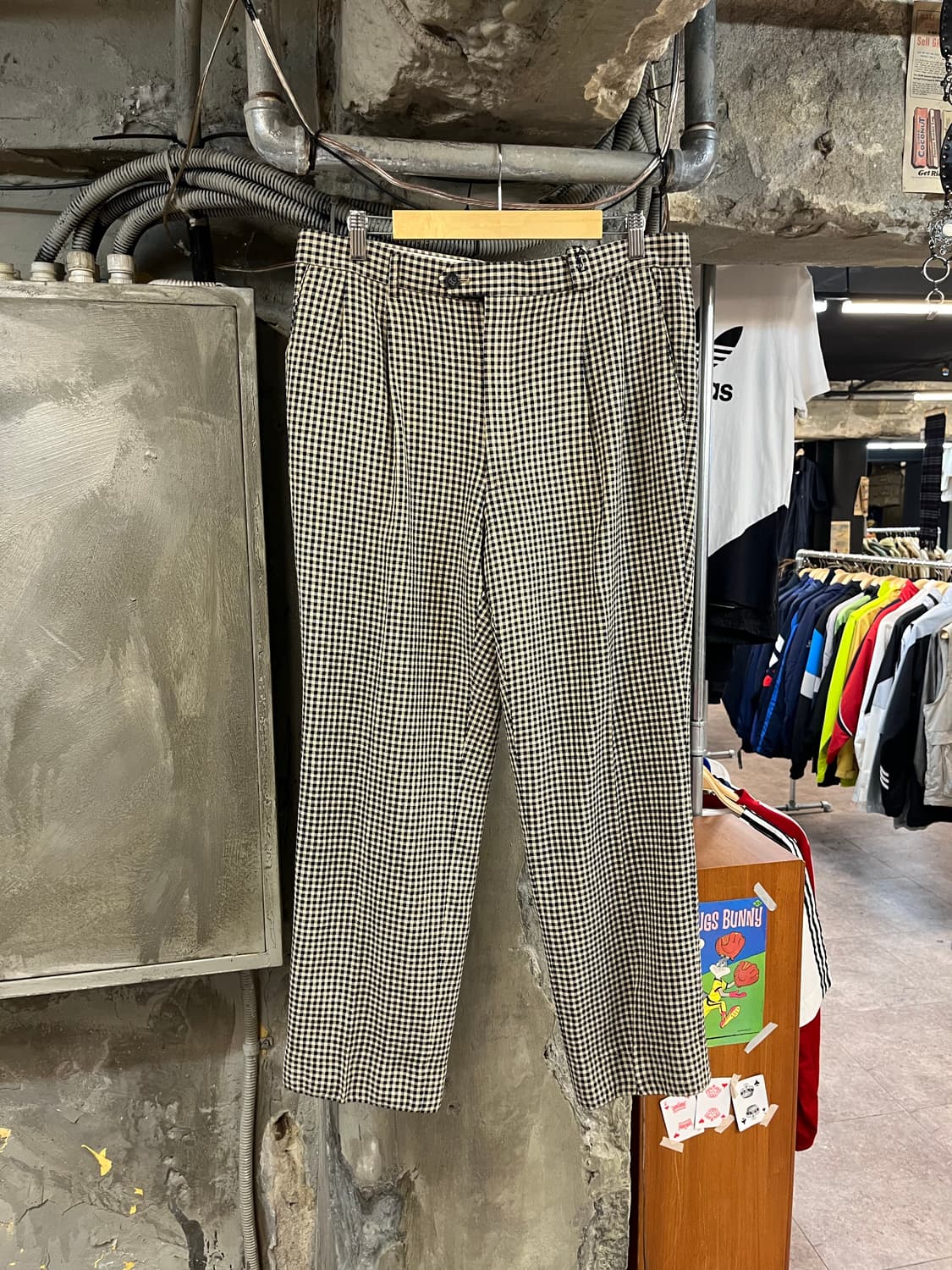 입생로랑 체크 슬랙스 팬츠 #csz2536  상품이미지1