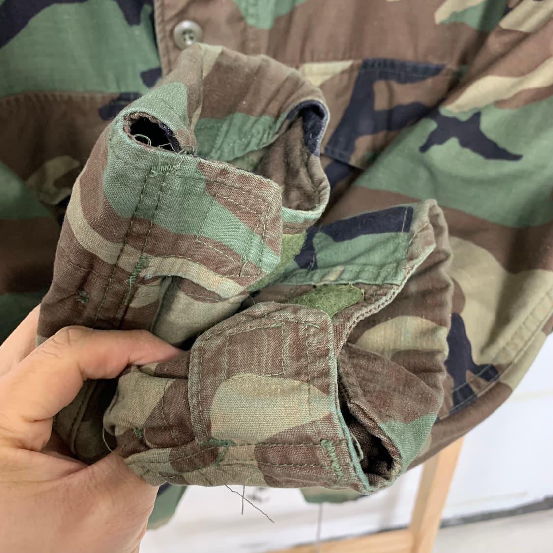 80‘s US Army 미군 오리지널 우드랜드 카모 M-65 필드자켓 상품이미지5