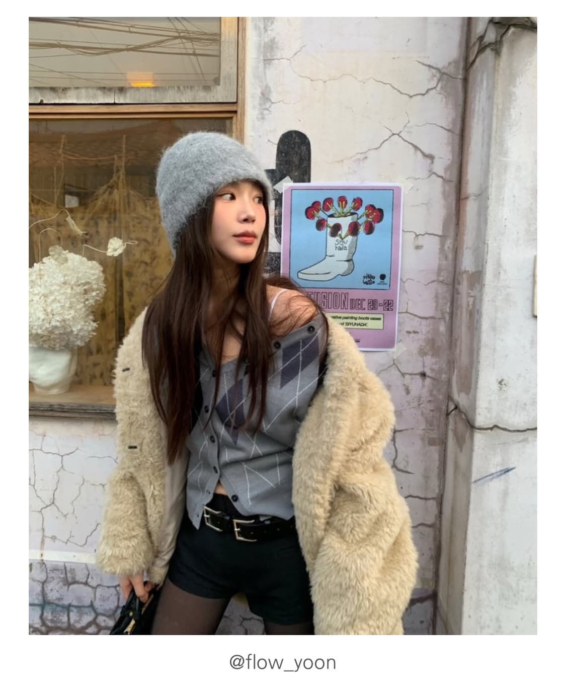 amomento 알파카 니트 버킷햇 상품이미지5