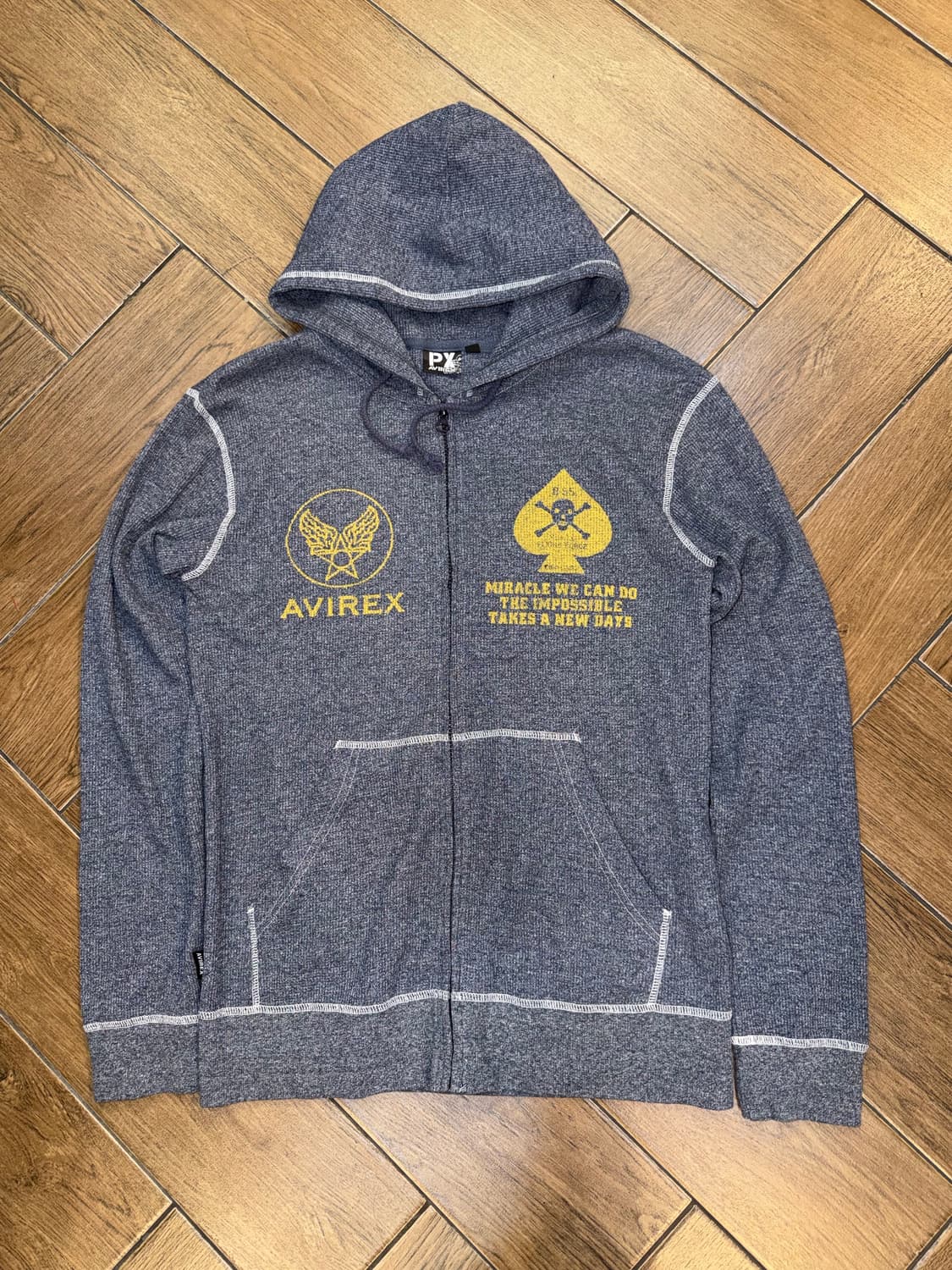 Avirex USAF Waffle Hood Zip-Up 상품이미지8