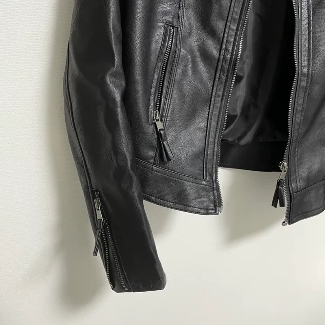 Leather rider jacket 상품이미지4