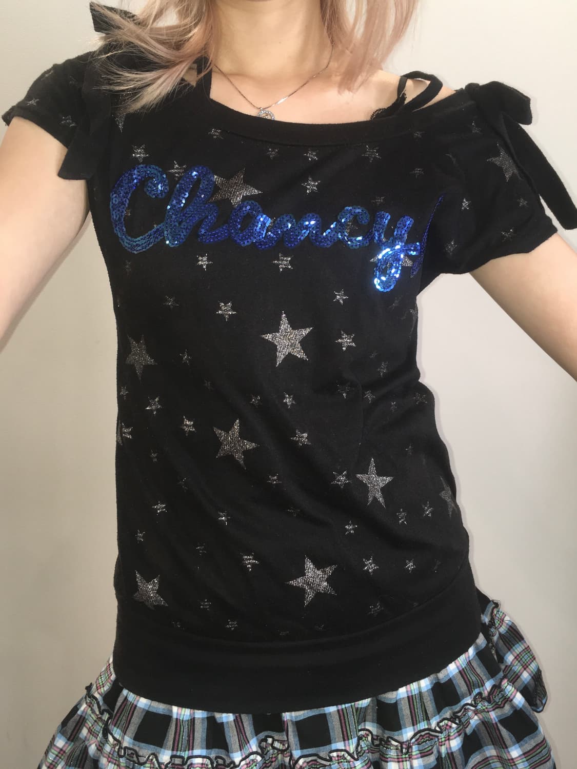 jpn vintage star off shoulder t shirt 상품이미지6