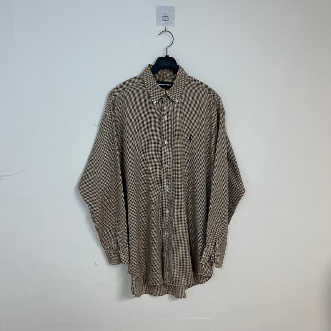 Polo brown check shirt 상품이미지4