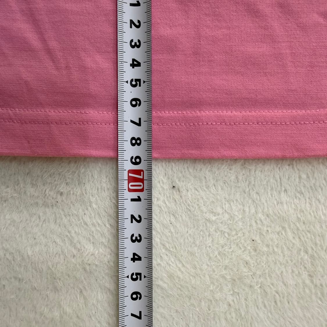 100 빈티지 핑크 반팔 카라 티셔츠 0423T 상품이미지6