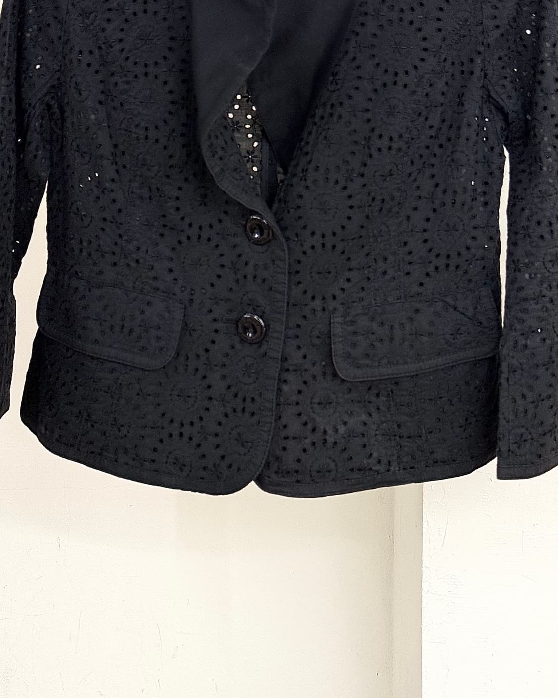 꾸레쥬 블랙 프로더리 엥글레이즈 블레이저 상품이미지5