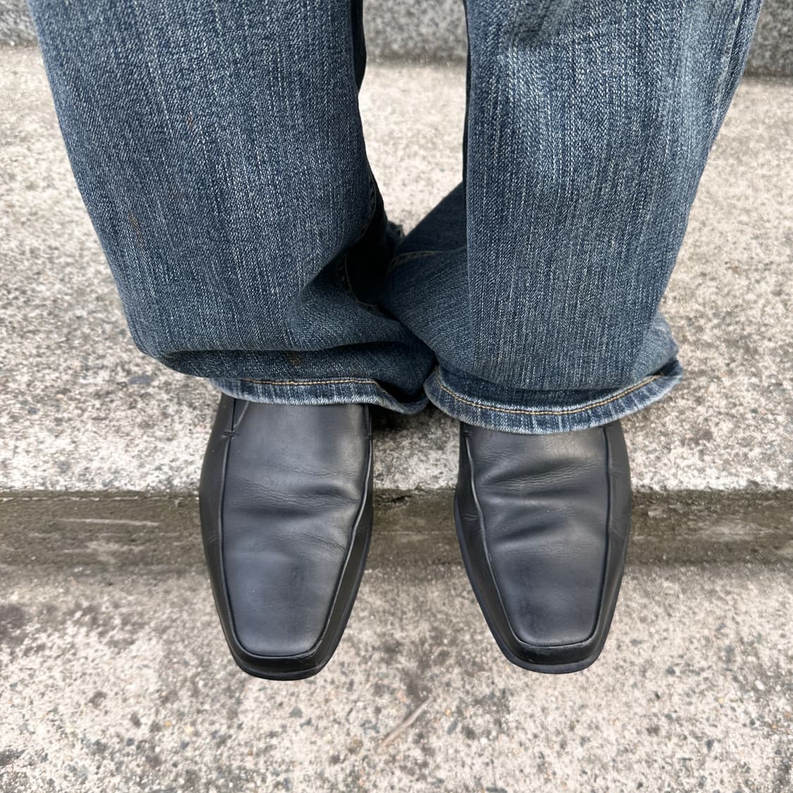 00s 빈티지 프라다 스포츠 스퀘어 토 로퍼 상품이미지7