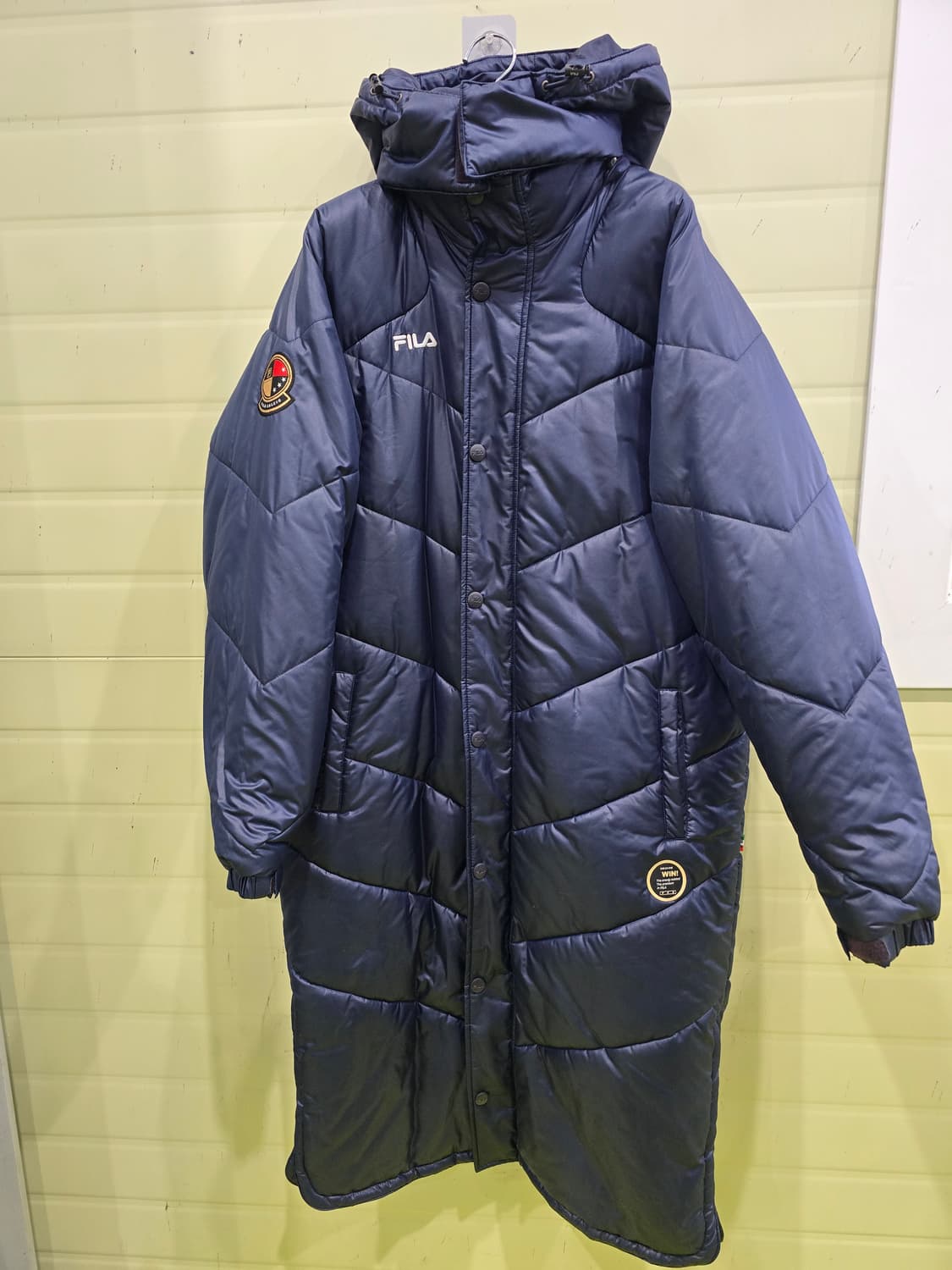 휠라 롱패딩 네이비 100 상품이미지1