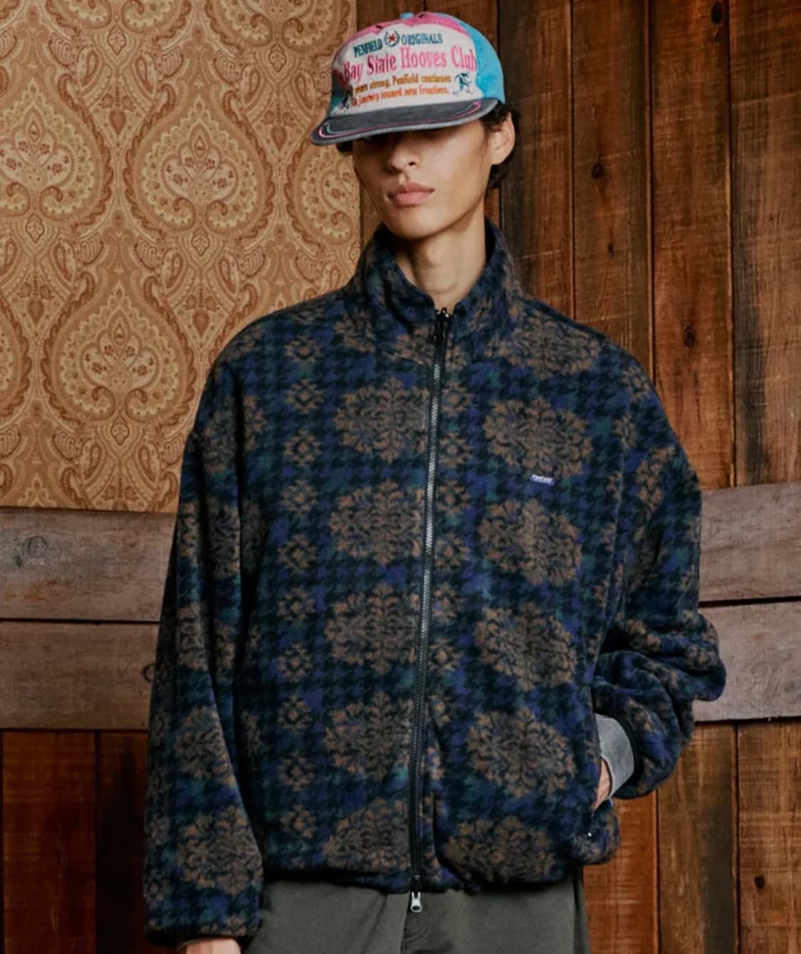 [XL] 펜필드 웨스턴 패턴 리버시블 플리스 자켓 네이비(✨새상품) 상품이미지1