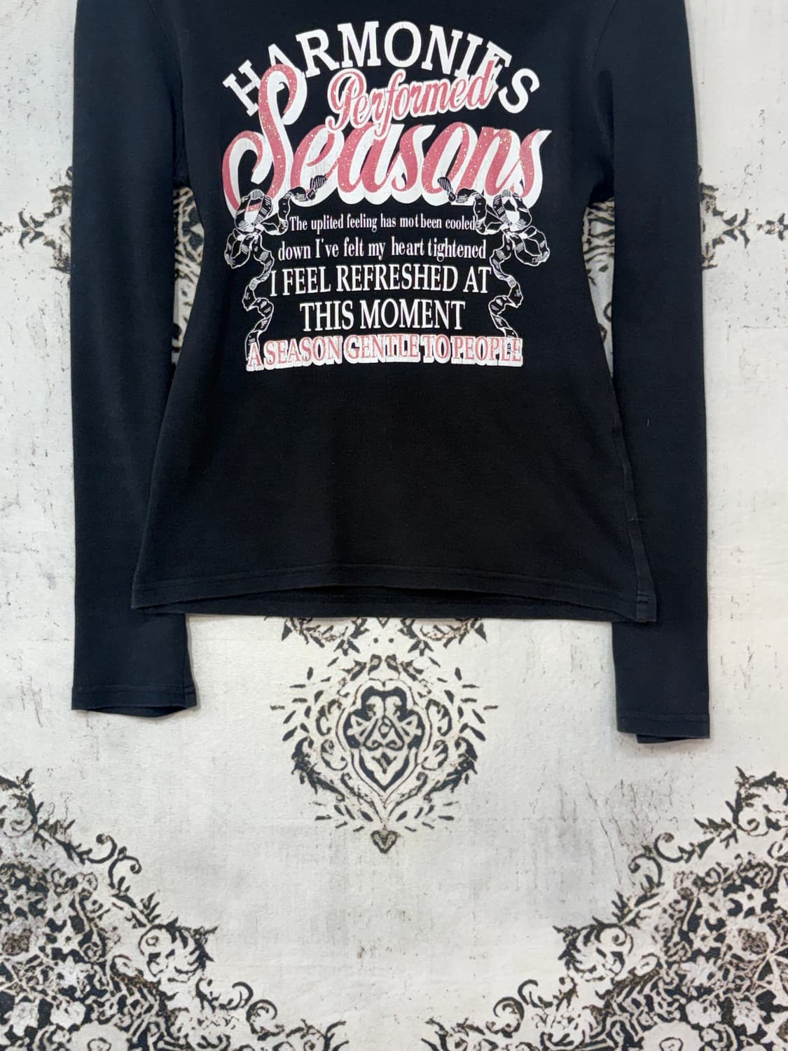 일본빈티지 Crazy girl Y2K 레터링 글리터 롱슬리브 상품이미지7