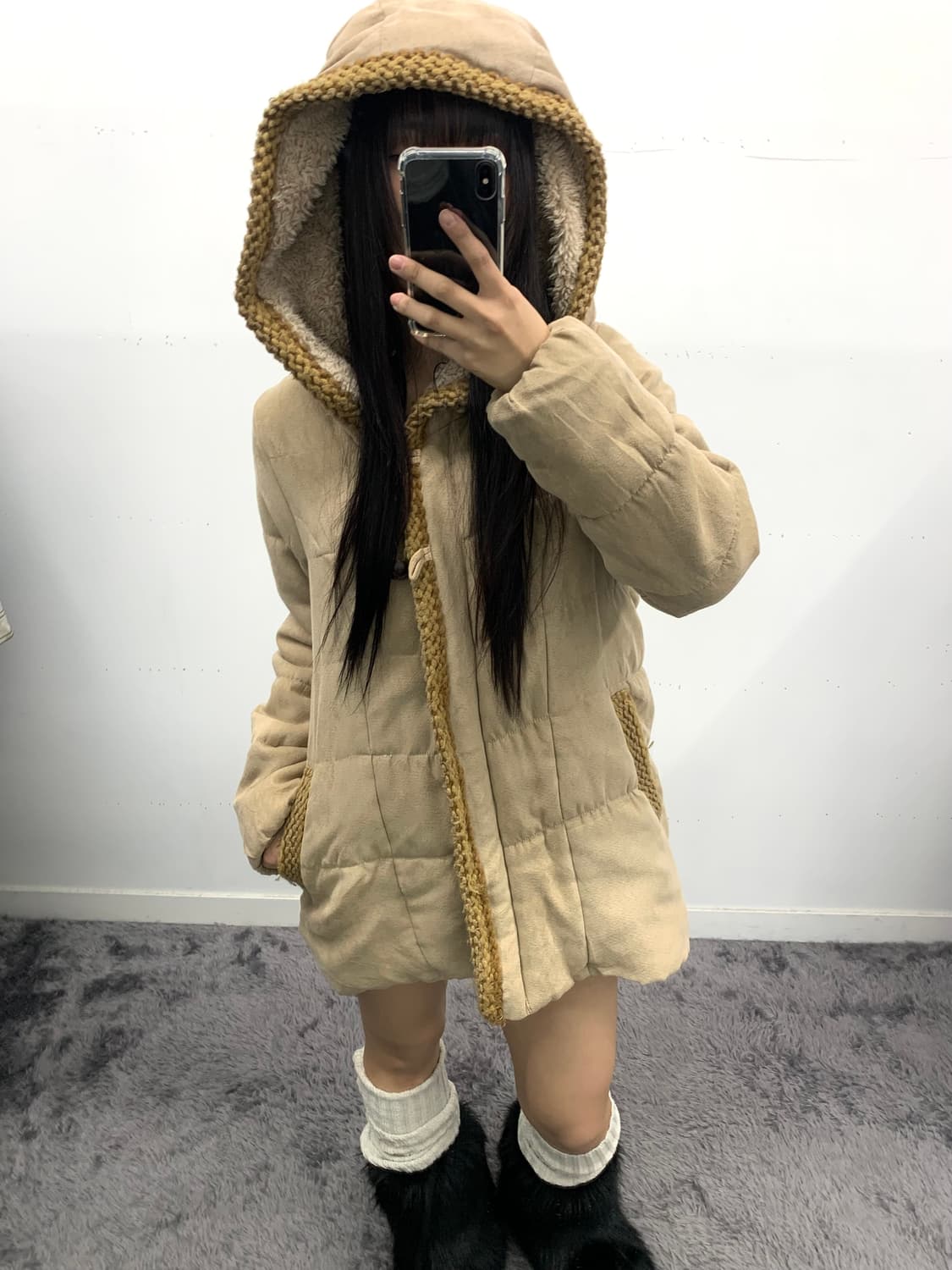 스웨이드 모리 에스닉 파카 상품이미지2