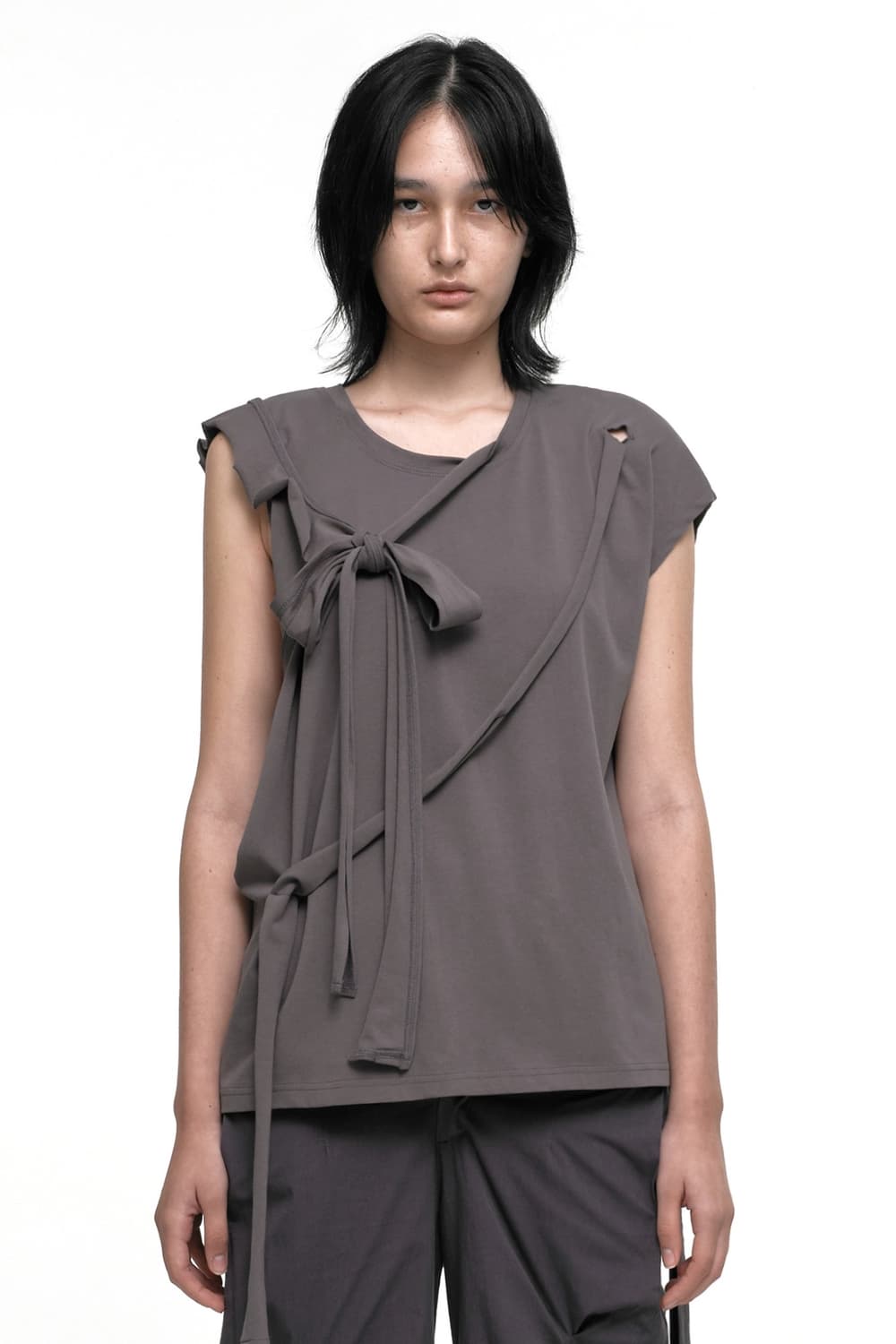나체  MULTIWAY TIE T-SHIRT 상품이미지1