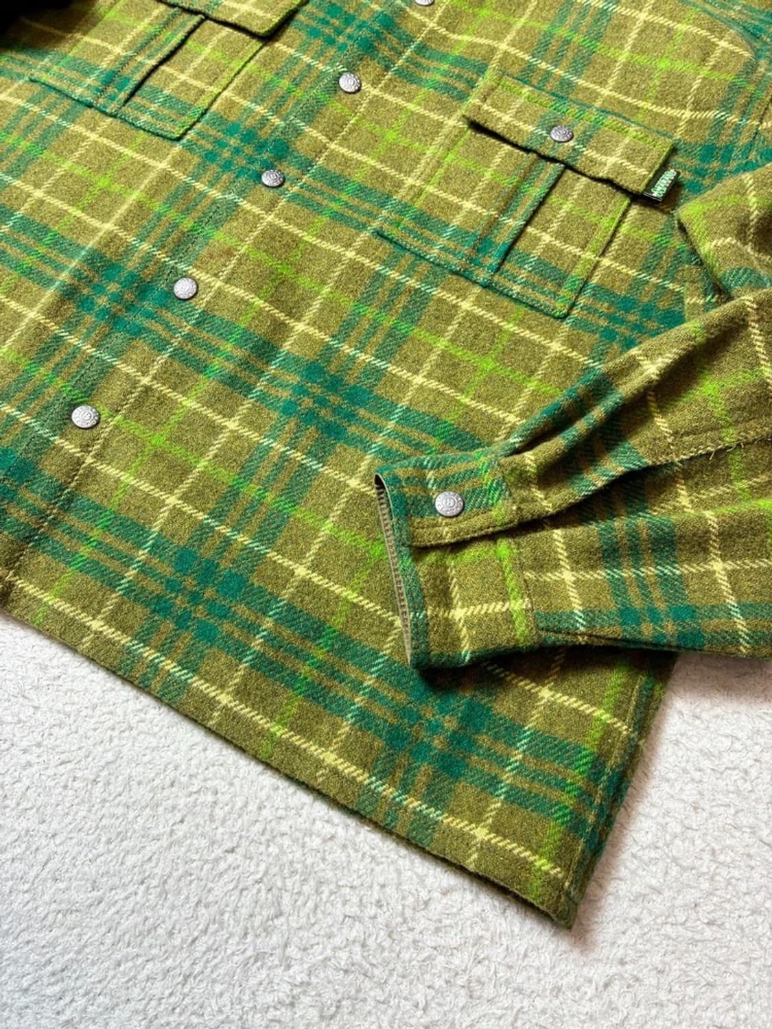 오일릴리 모던 플란넬 체크 울 셔츠 PN6979 상품이미지3