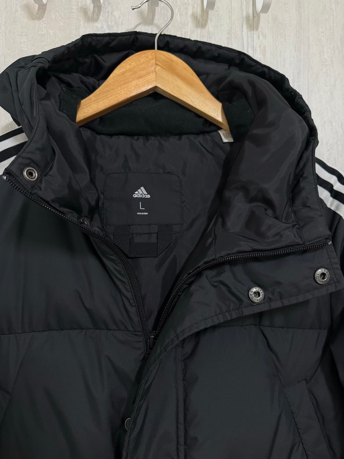 공용 100 L / 아디다스 3선 덕다운 롱패딩 벤치코트 상품이미지4