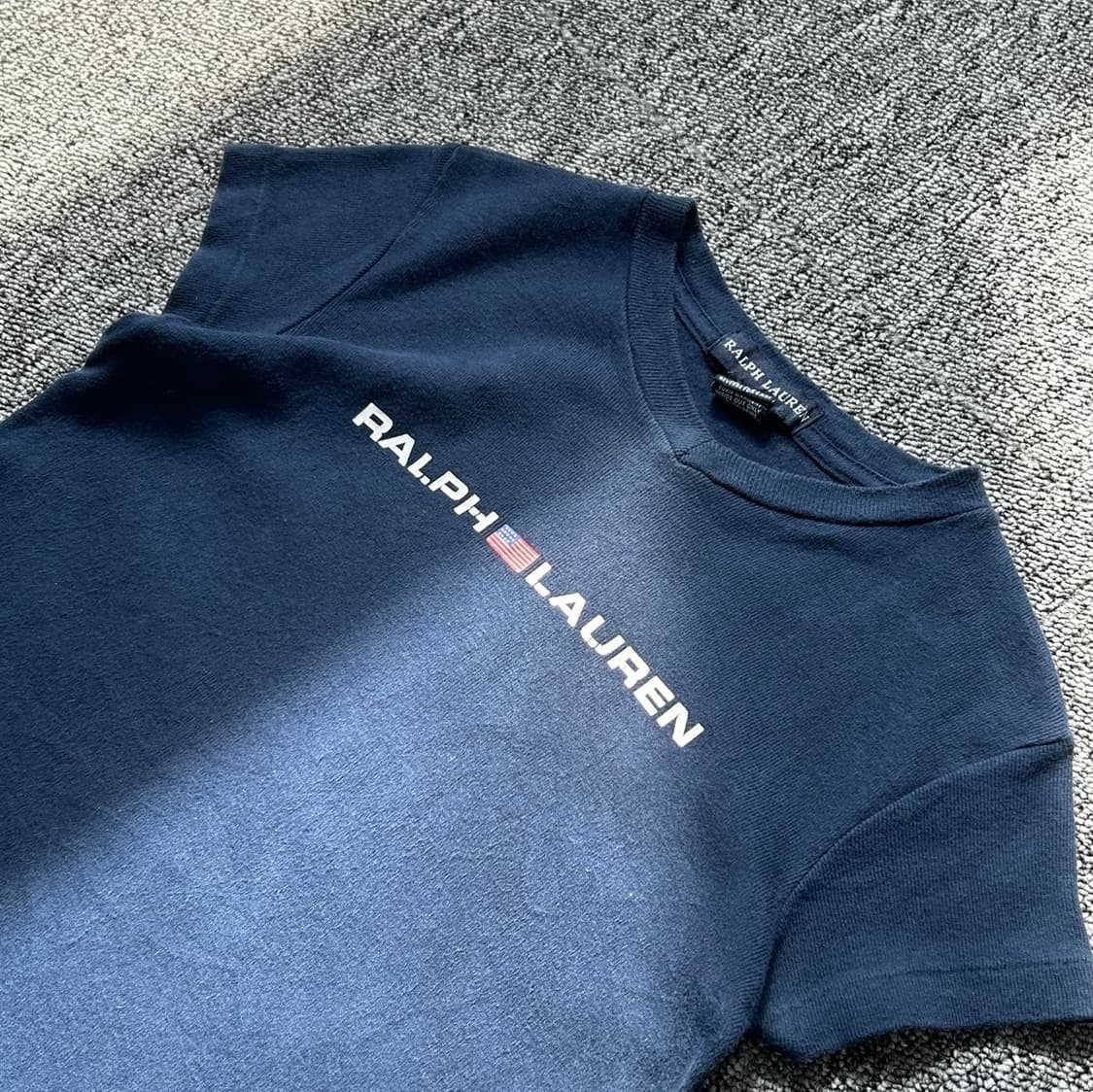 랄프로렌 네이비 레터로고 반팔티셔츠  상품이미지2