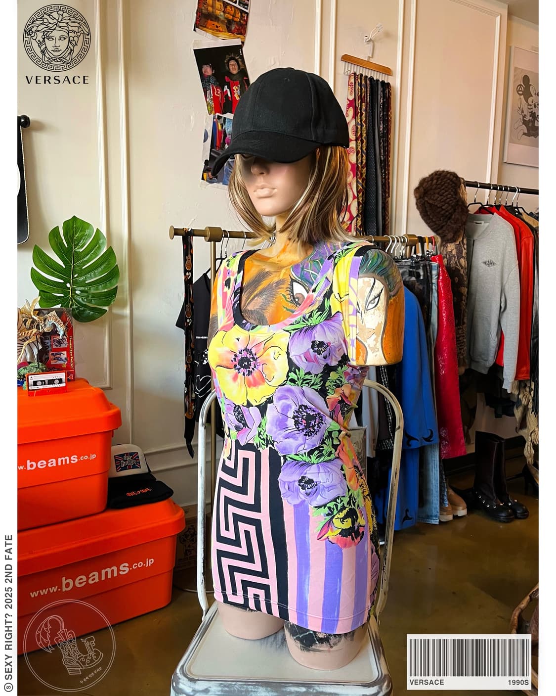 1990s VERSACE Floral Sleeveless Top 상품이미지1