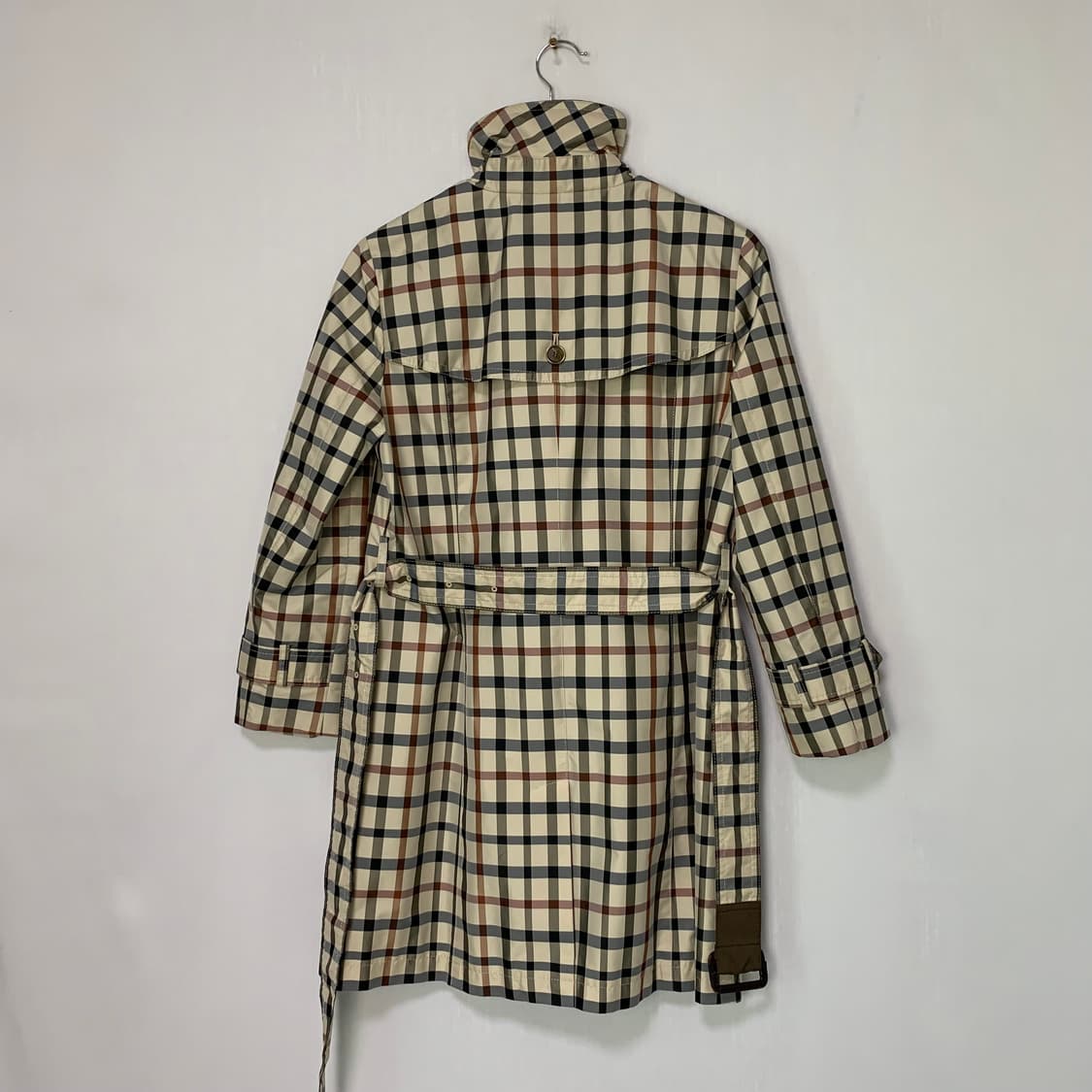 닥스 체크 하프 롱 트렌치 코트 여성 빈티지 자켓 상품이미지4