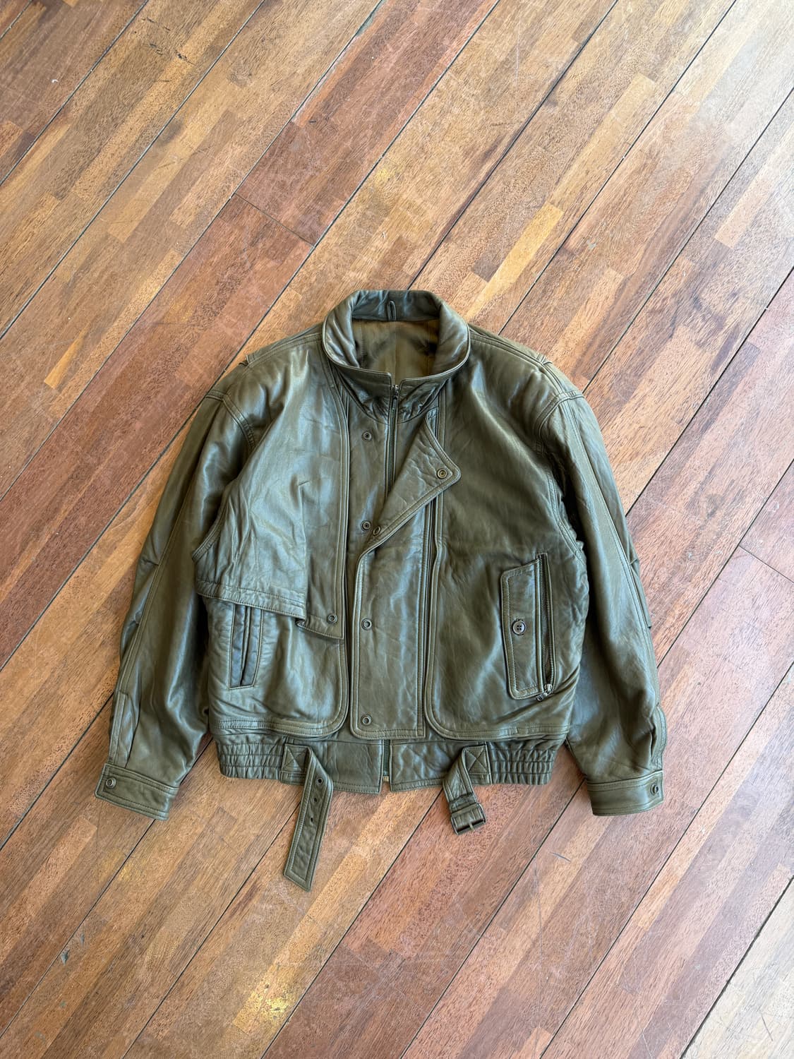 80s Italian Structural Lambskin Bomber 상품이미지2