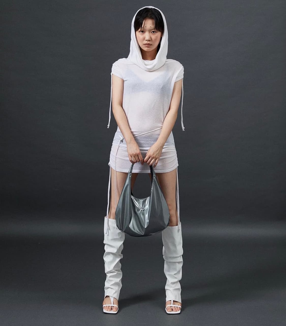 kanari 카나리 오프숄더 셔링 원피스 상품이미지4