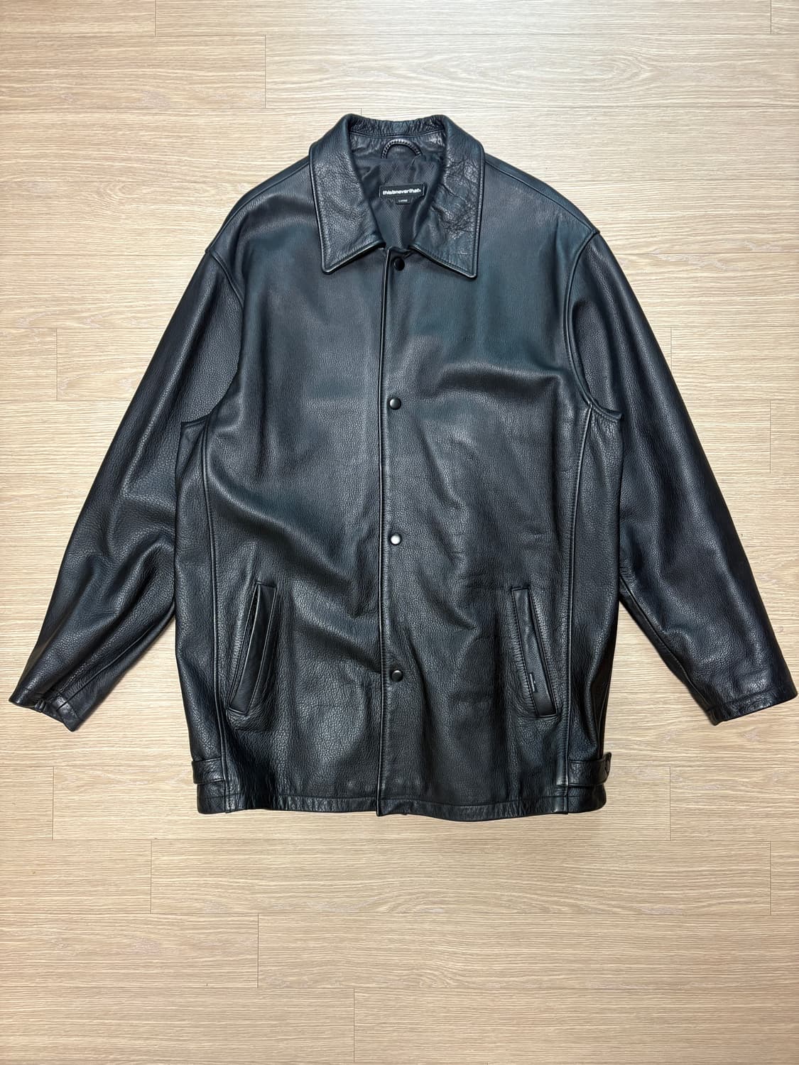 디스이즈네버댓 레더 카코트 상품이미지1