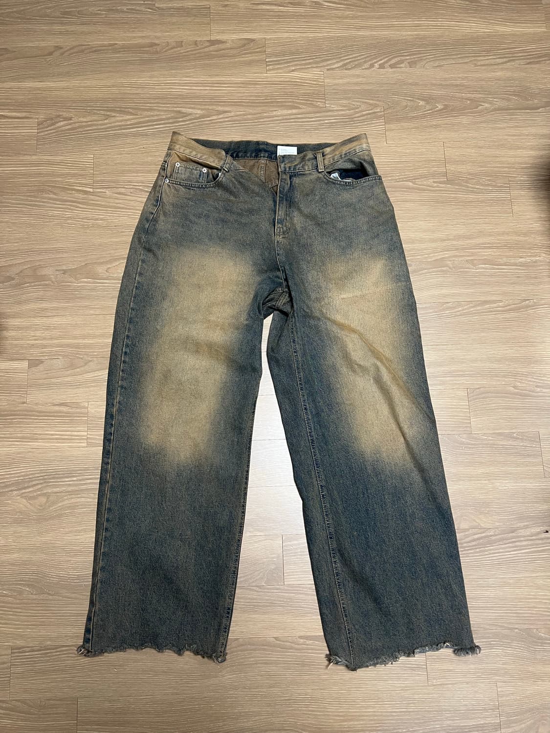 웨스턴 컨팅 틴 와이드 데님 팬츠 상품이미지2