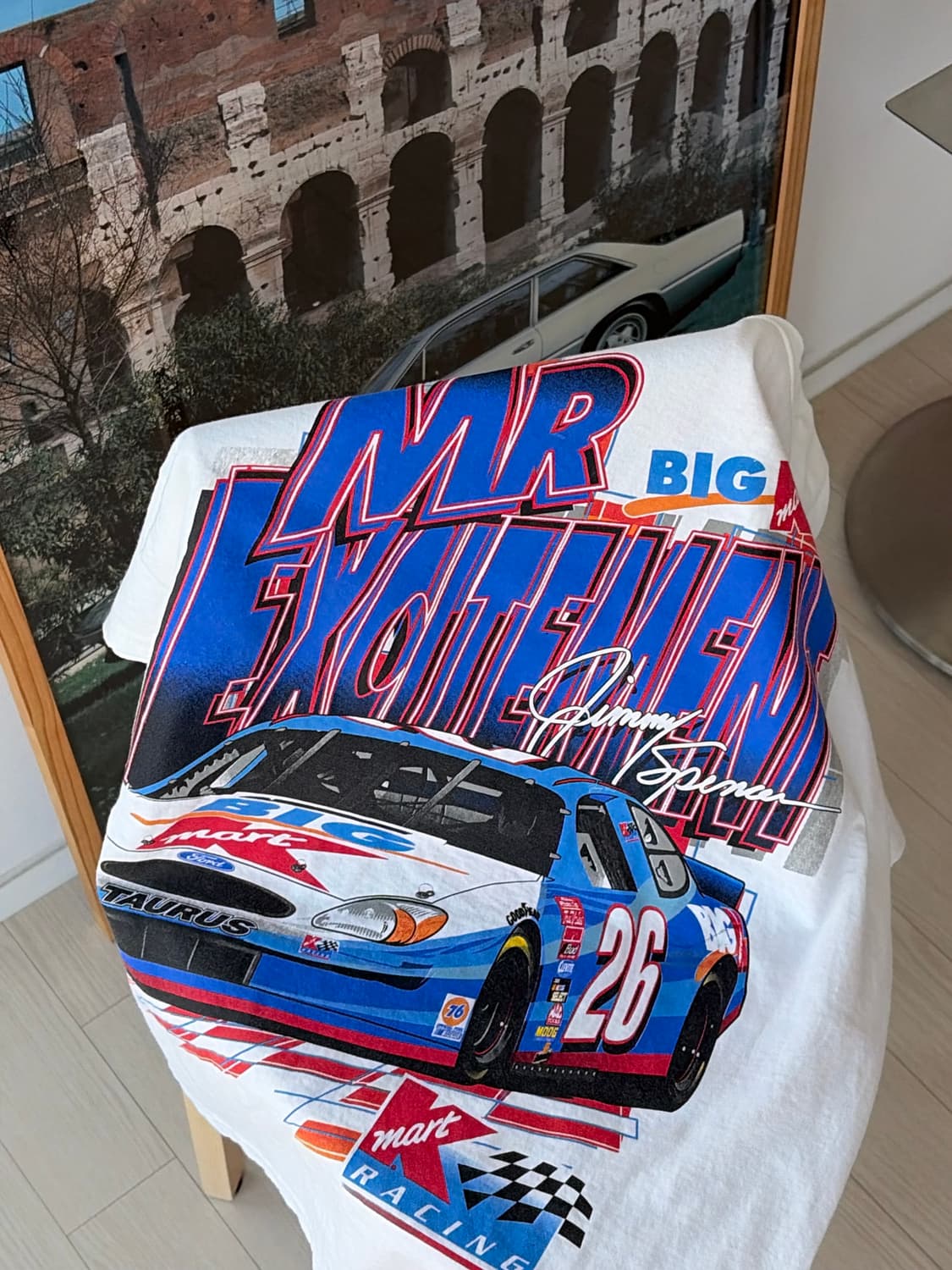 00s Y2K NASCAR 빈티지 프로모 티셔츠 L (103) 상품이미지1