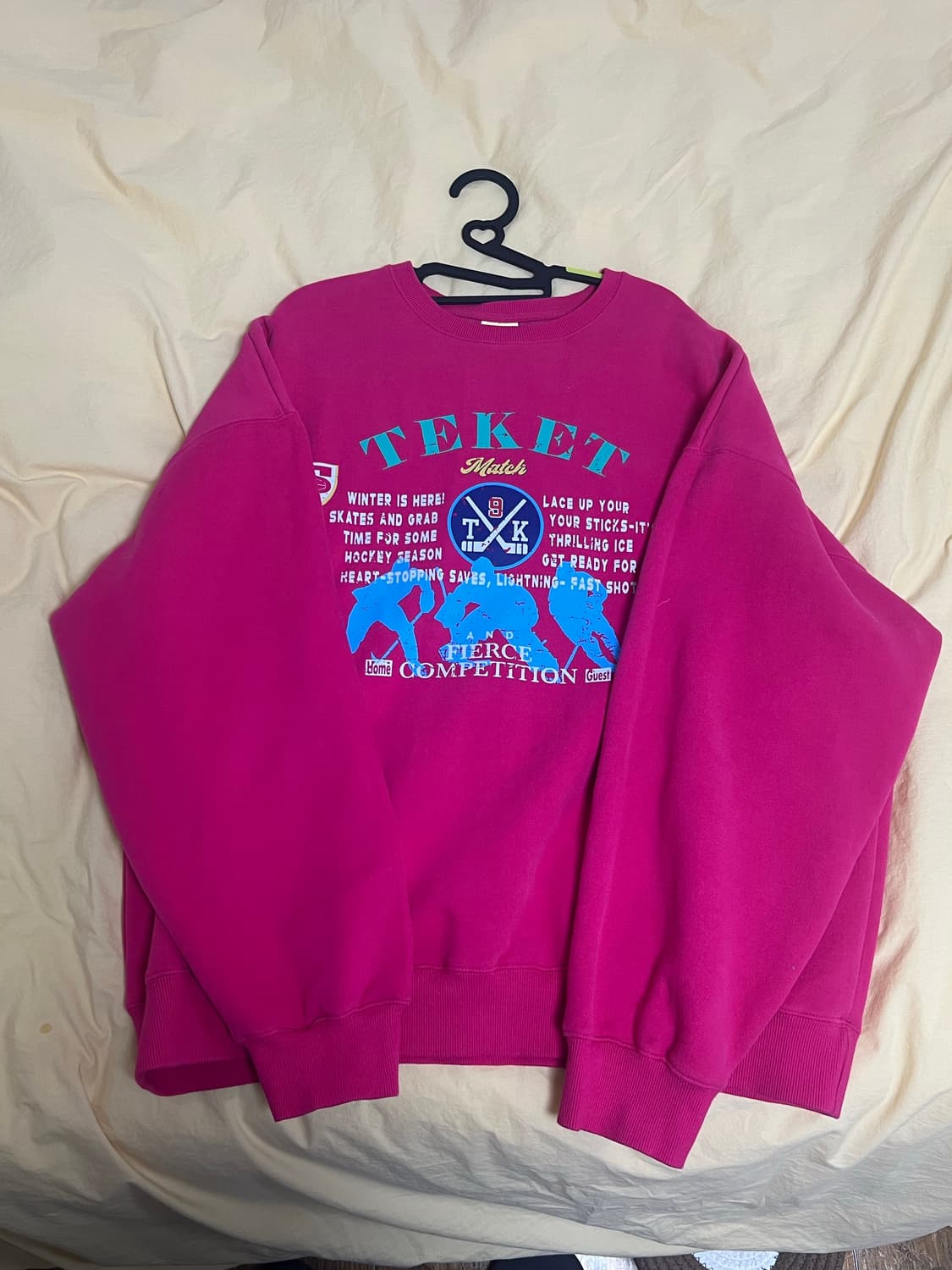 테켓 맨투맨 핑크 L Cole Sweatshirt Pink 상품이미지1