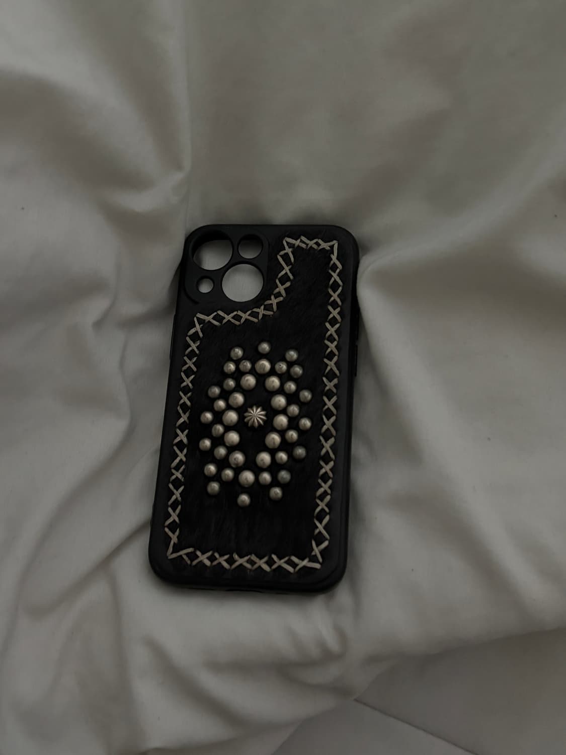 아이폰13미니 핸드메이드 퍼 케이스 상품이미지1