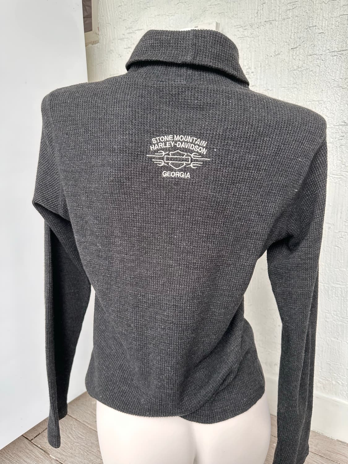 harley davidson grey turtleneck knit 상품이미지3