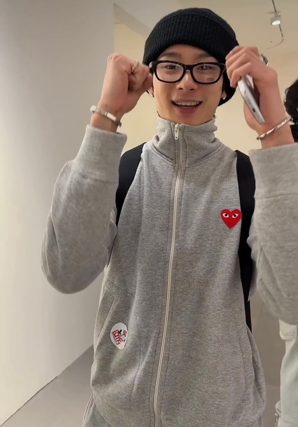 꼼데가르송 하트집업 상품이미지1