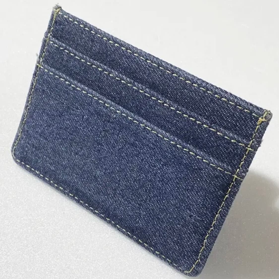 [정품] 마리떼 프랑소와저버 메탈로고 플레이트 데님 카드지갑 상품이미지7