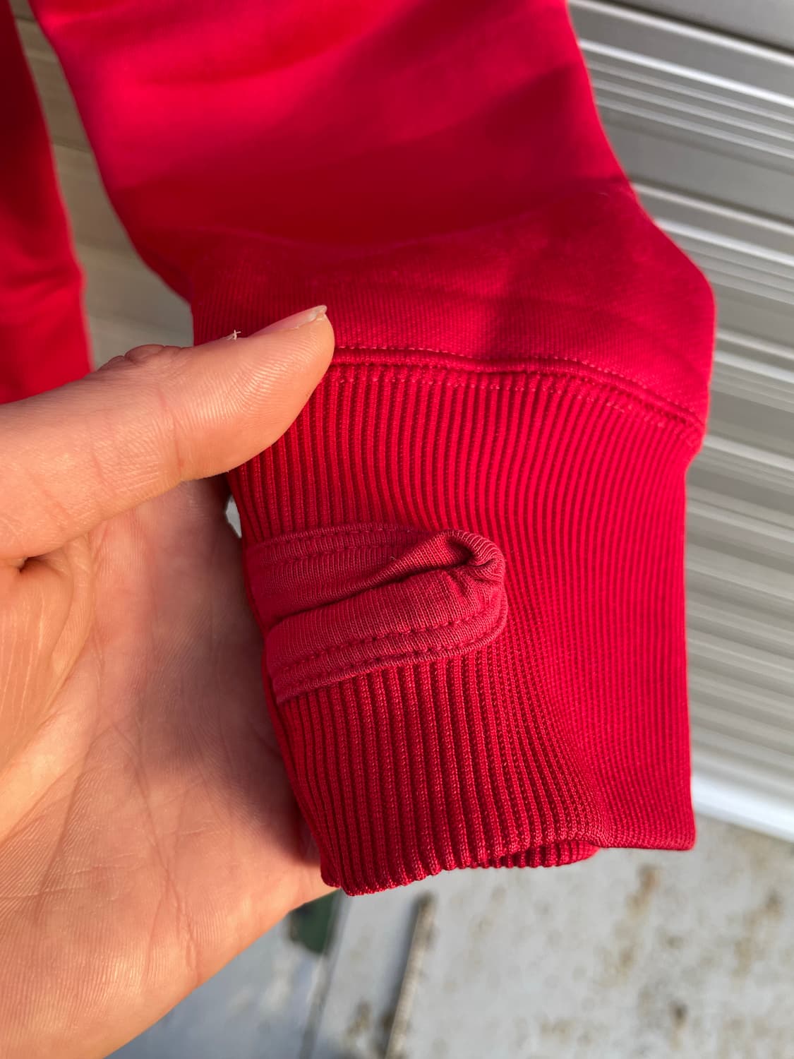 오클리 레드 핑커홀 후드집업 상품이미지6