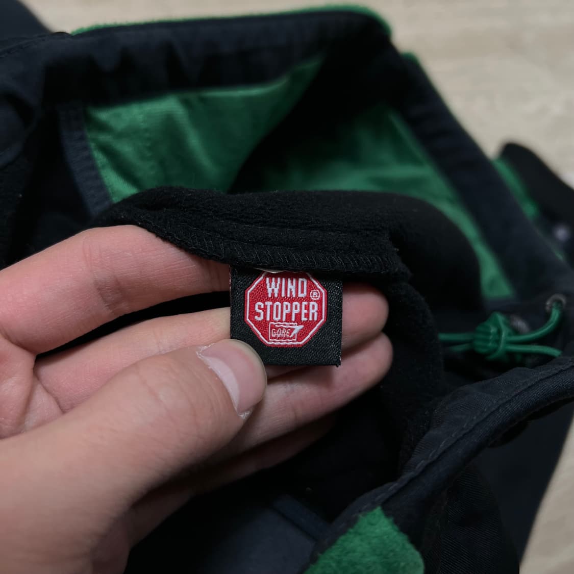 코오롱 윈드스토퍼 배색 플리스 후리스 자켓 [그린] M/95 상품이미지6