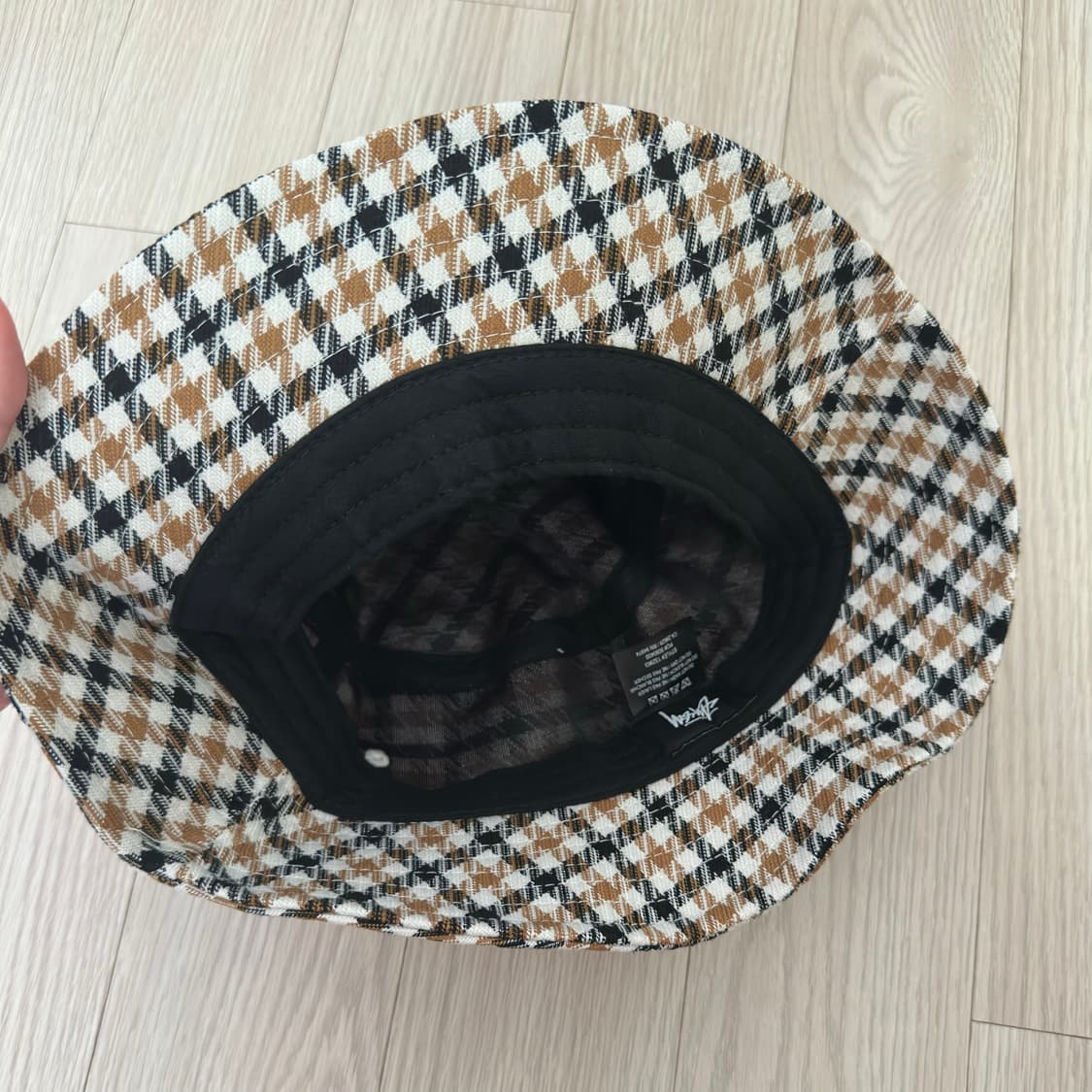 스투시 빅로고 체크 버킷햇 모자 상품이미지2