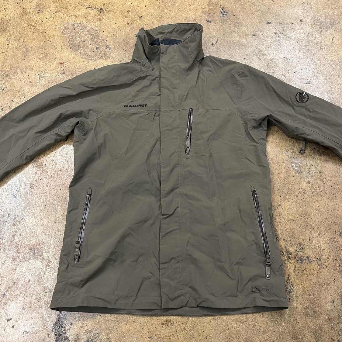 [정품/S] 마무트 바람막이 자켓 카키색 b16 상품이미지3