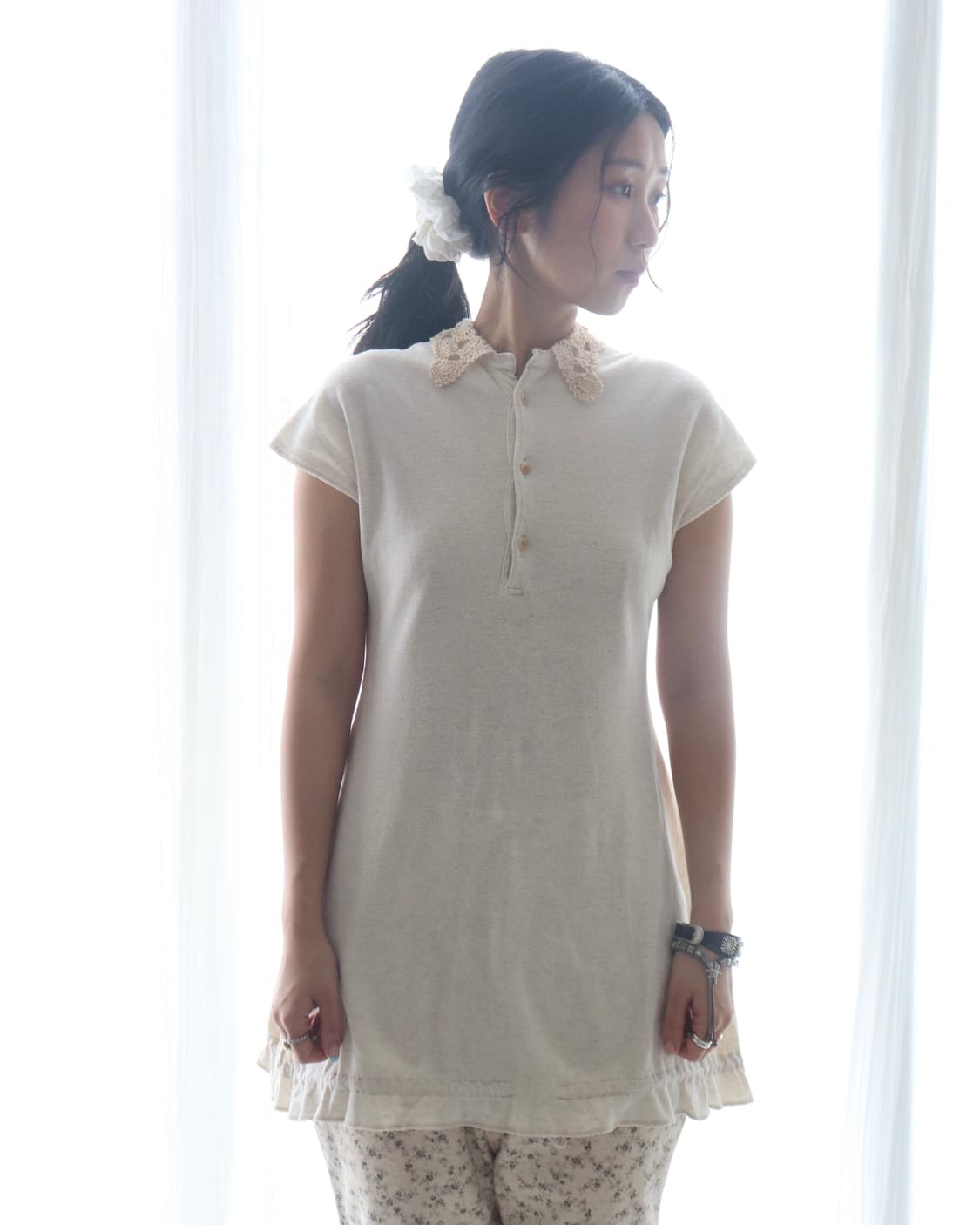 [Kapital] Crochet Lace Collar Blouse 상품이미지1