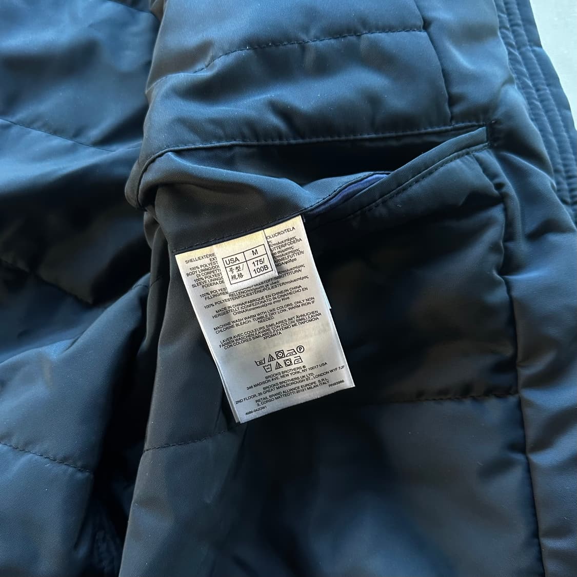 [M]브룩스 브라더스 패디드 봄버 자켓 네이비 상품이미지10