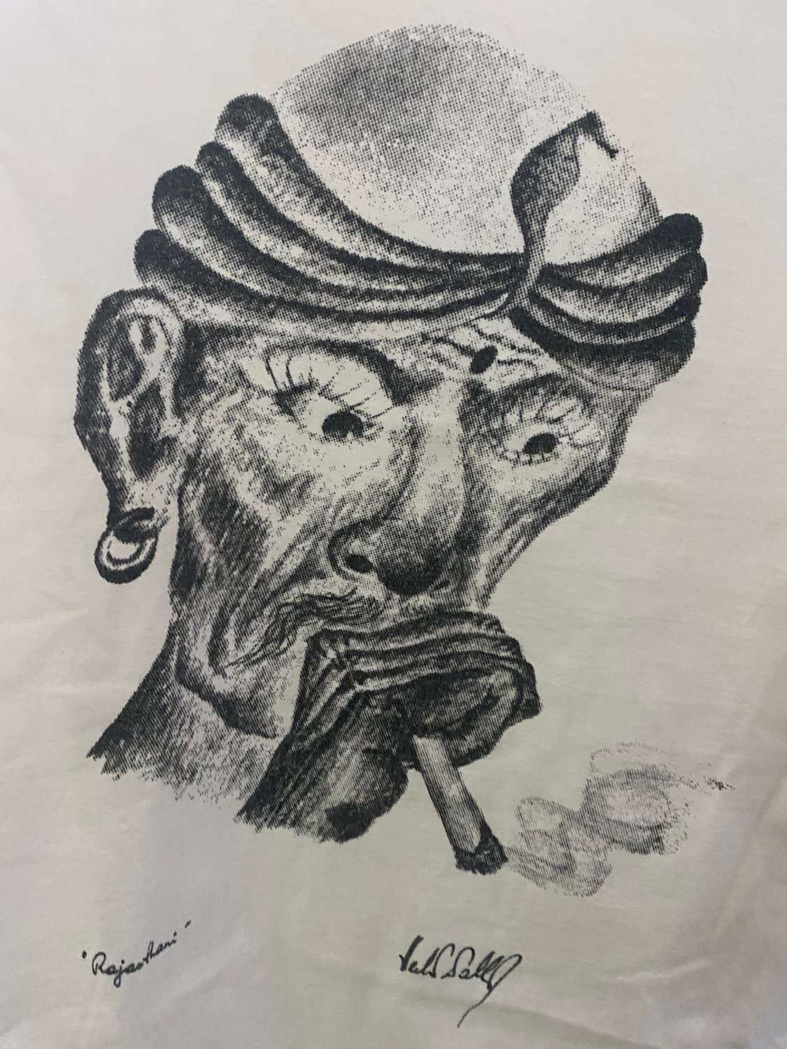 vintage 인도 담배 프린팅 티셔츠 상품이미지2