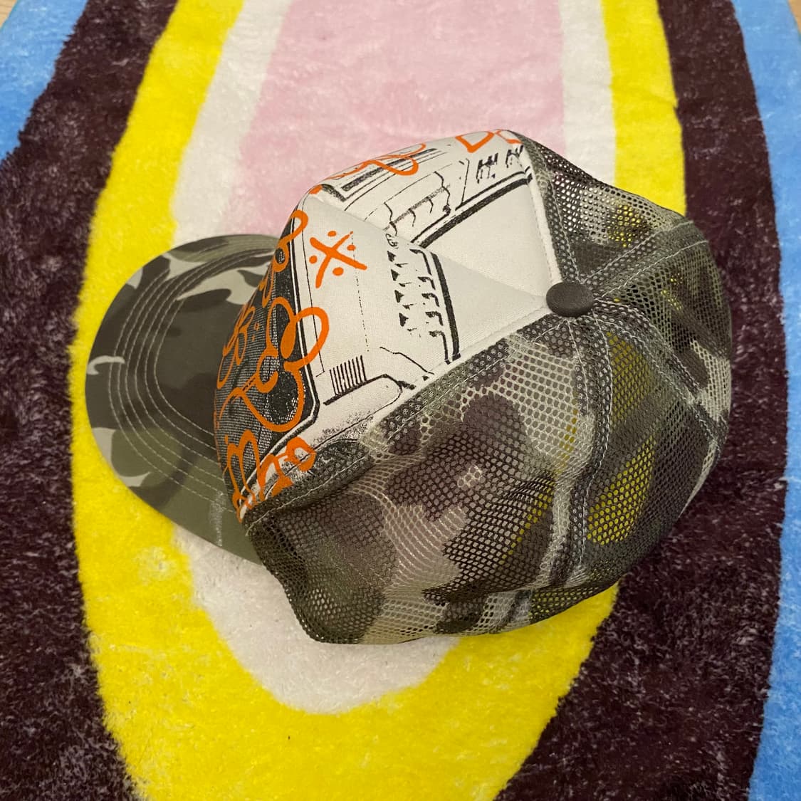 스투시 카모플라쥬 그래픽 메쉬캡 모자 상품이미지5