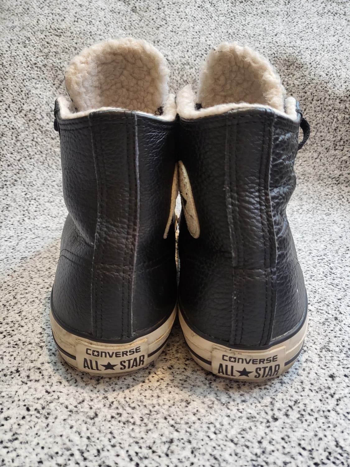 컨버스 올스타 척테일러 하이 가죽 시어링 양털스니커즈 상품이미지4