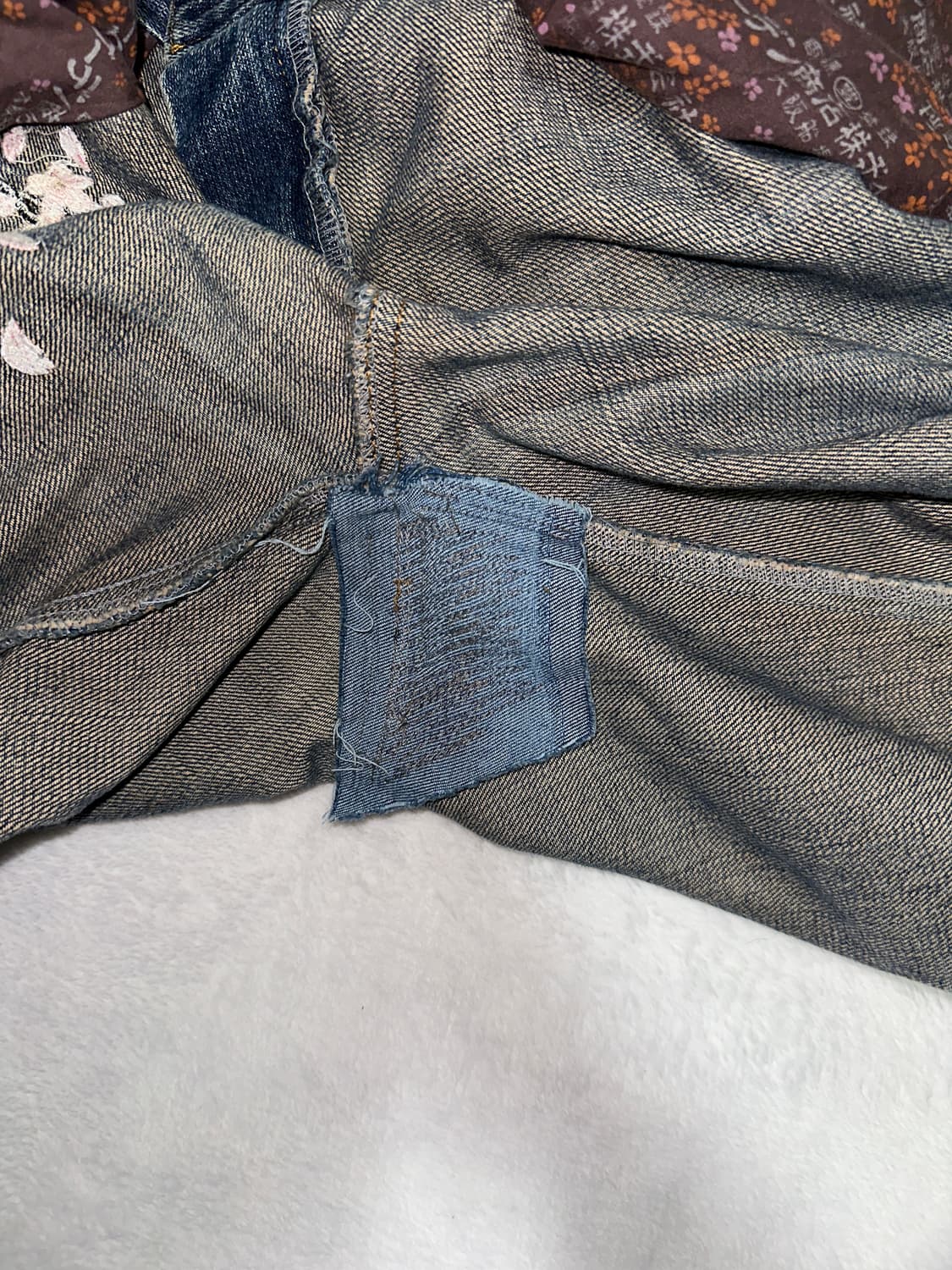 오리엔탈 잉어 자수 데님 상품이미지7